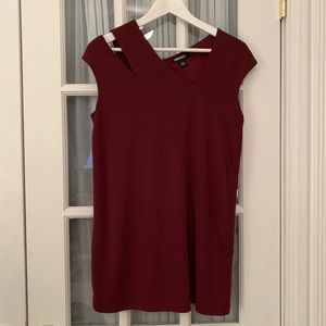 Asymmetrical DKNY tunic top - Like new!